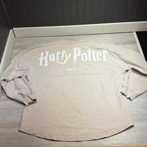 Harry Potter Hogwarts House Crest Spirit Chicago Tan Spirit Jersey Sz XL